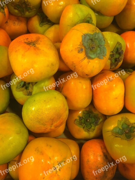 Persimmon Fruit Autumn Seiyu Ltd Seibu Shopping Center