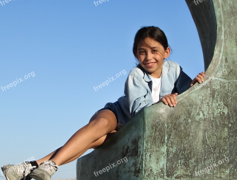 Girl Posing Cute Model Young