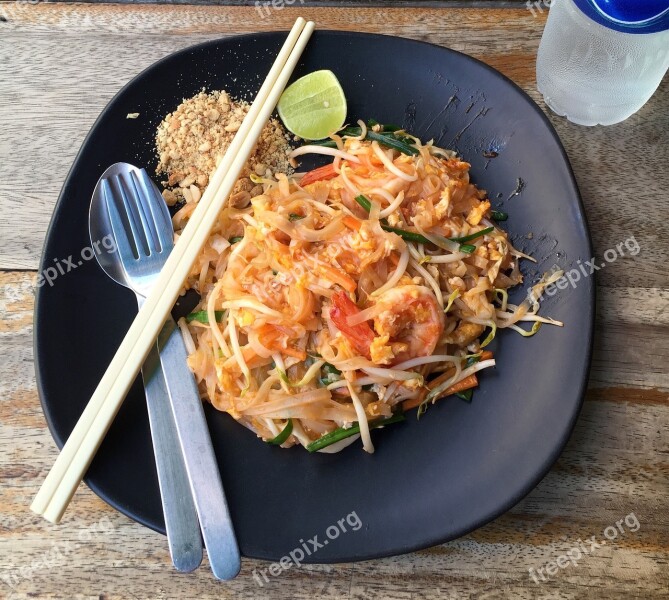 Eat Pad Thai Asia Free Photos