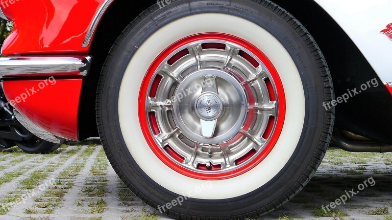 Auto Mature Rim Red Wheel