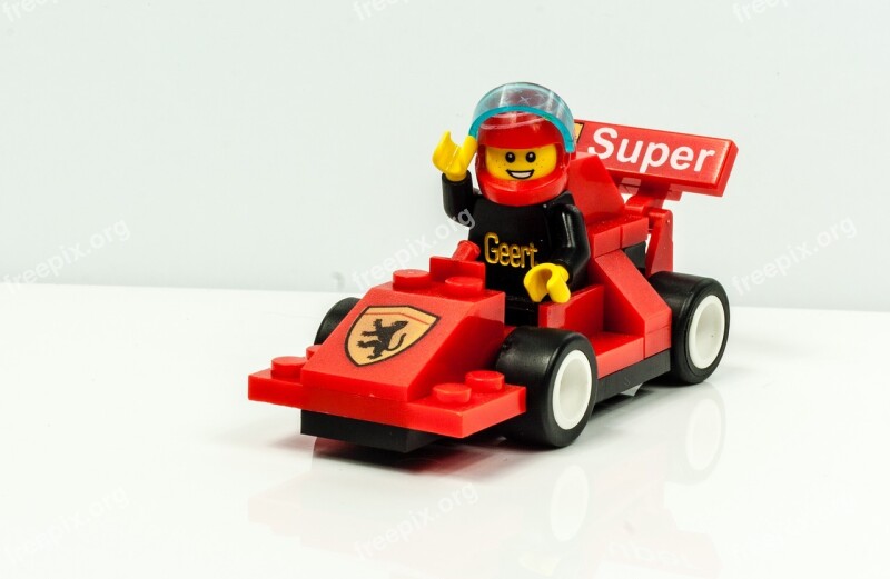 Lego Figure Race Pilot Helmet