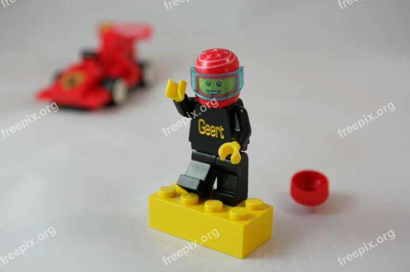 Lego Figure Race Pilot Helmet