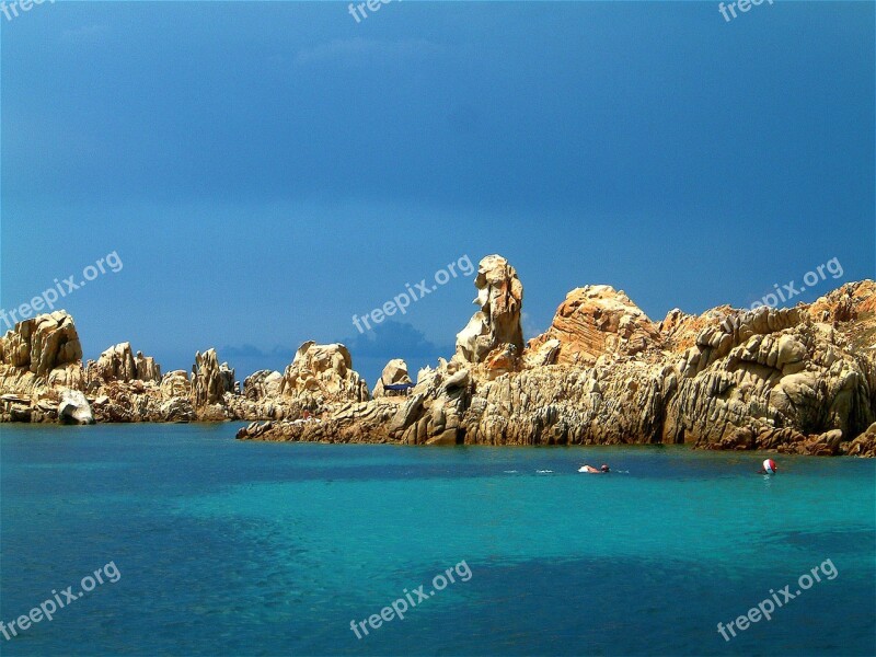 Sardinia Isola Razzoli Costa Smeralda Mediterranean Italy