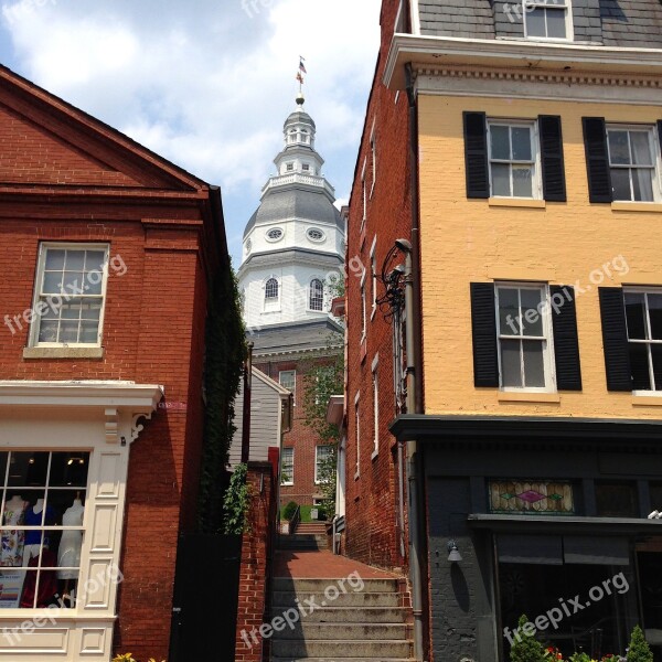 Annapolis State House Maryland Landmark Historical