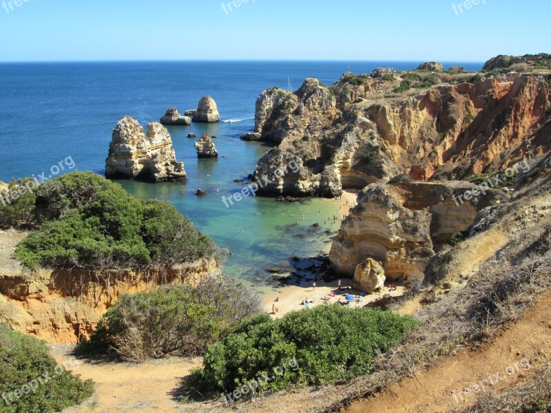 Algarve Lagos Portugal Sea Holiday