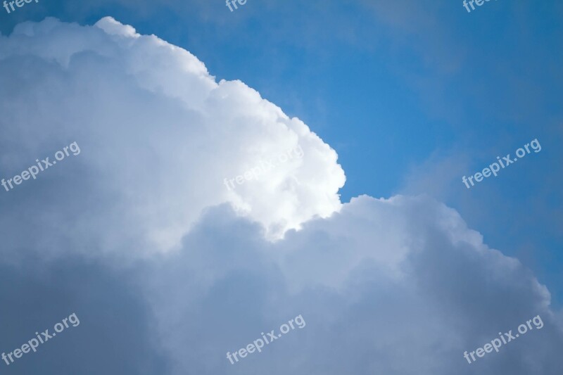 Clouds Sunny Blue Sky Clouds Fluffy Clouds Sky