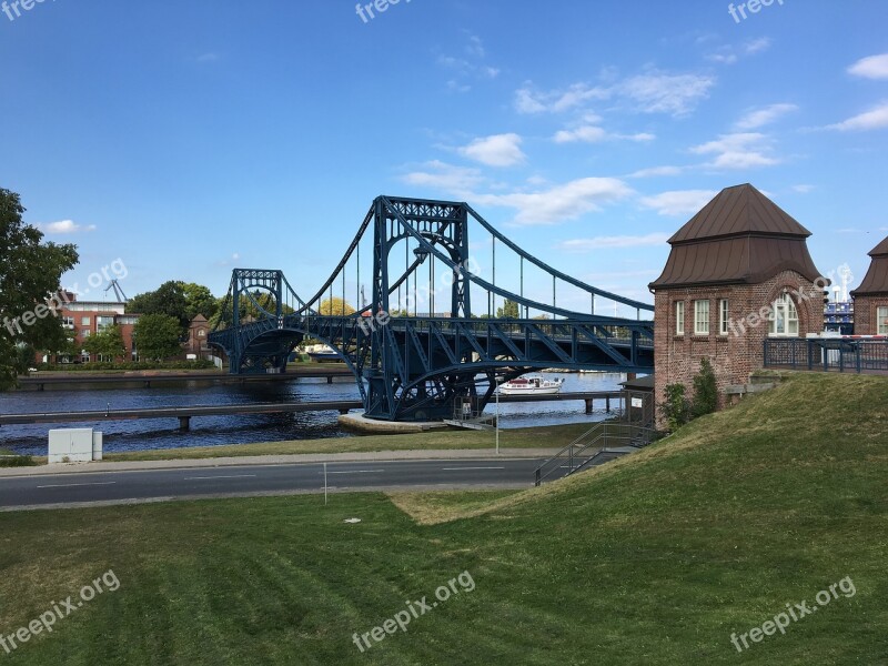 Kaiser Wilhelm Bridge Wilhelmshaven North Sea Coast Jade