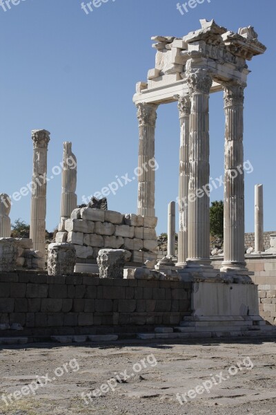 Archeology Excavation Column History Ancient