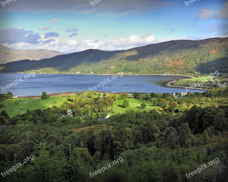 Glenachulish Loch Linnhe Scotland Glencoe Highlands