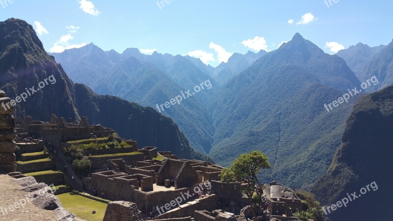 Machu Picchu Peruvian Peru Incan Andes