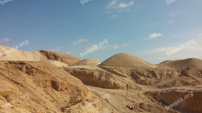 Sand Desert Judaean Desert Israel Scenery