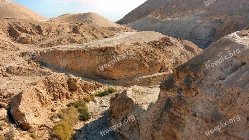 Sand Desert Judaean Desert Israel Scenery