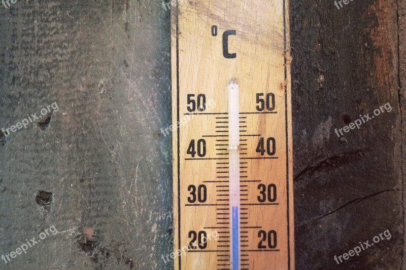 Thermometer Temperature Degrees Celsius Scale Aussentempteratur