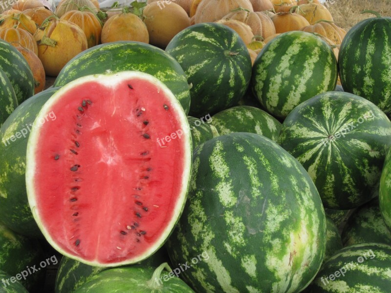 Red Watermelon Summer Fruit Market