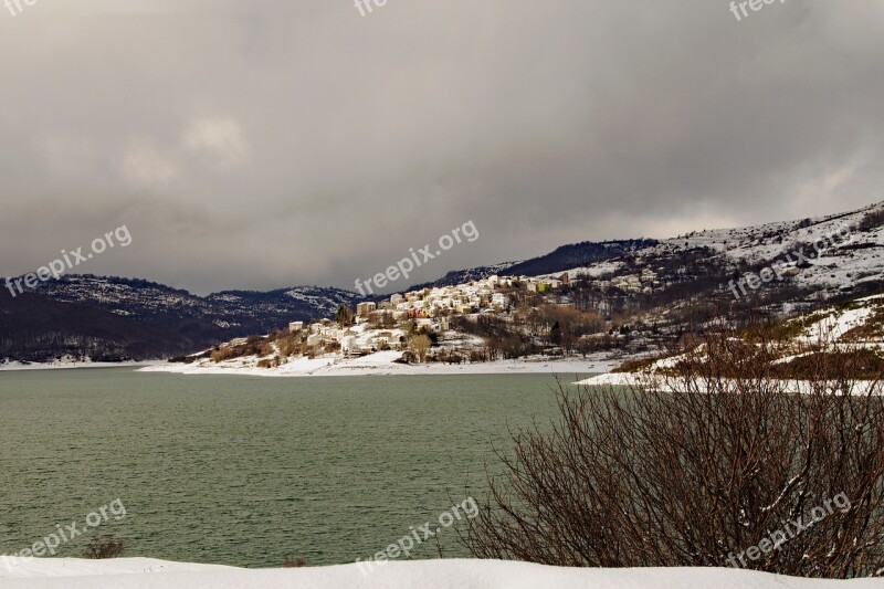 Campotosto L'aquila Abruzzo Italy The Abruzzo National Park