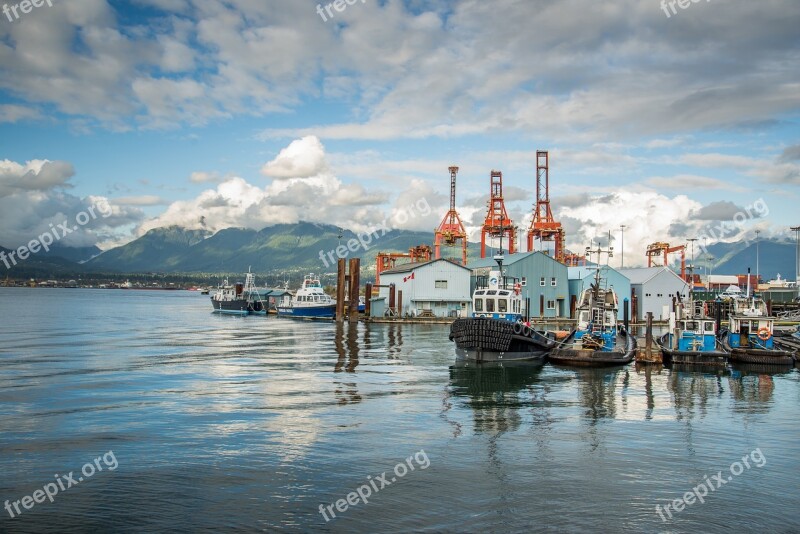 Vancouver Crab Park Mountains Water Ocean