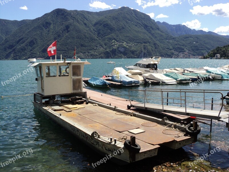 Lugano Switzerland Lake Ticino Alpine