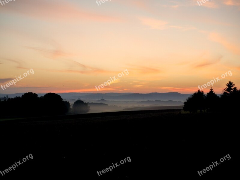 Sunrise Atmospheric Haze Morning Horizon