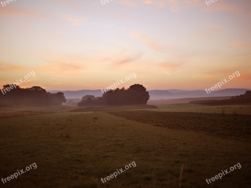 Sunrise Atmospheric Haze Morning Horizon