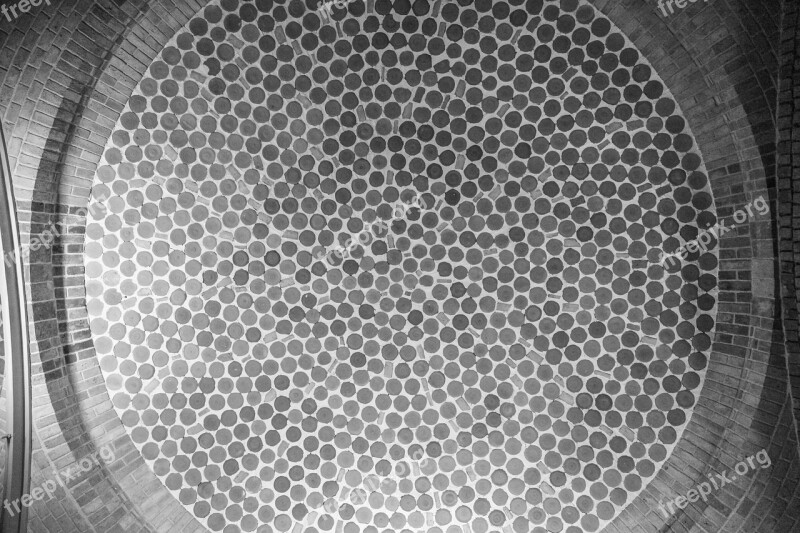 Dots Black And White Texture Circle Symmetrical