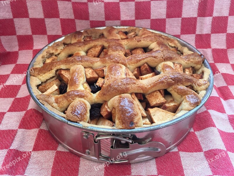 Apple Pie Cake Sweet Pastry Party