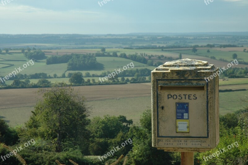 Mailbox Post Letter Boxes France Rural