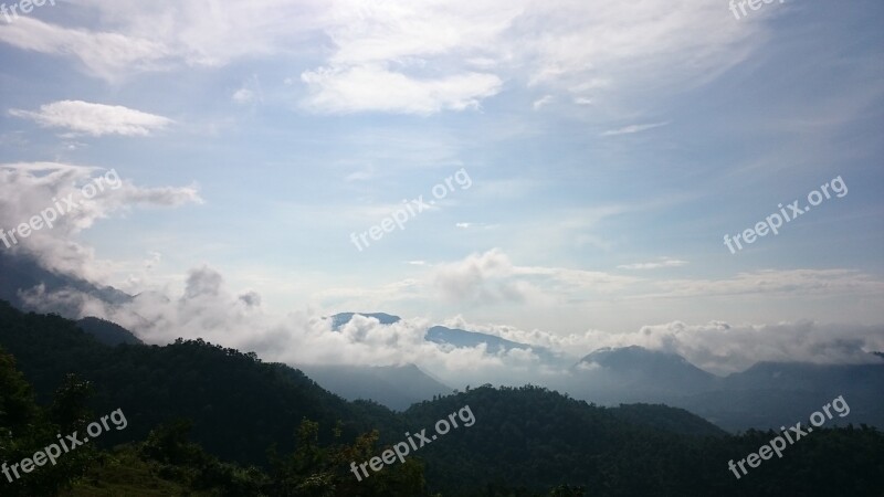 Nature Landscape Mountains Clouds Scenery