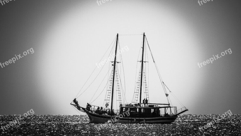 Boat Traditional Sea Nautical Caique