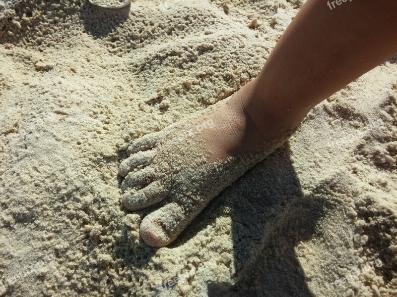 Sand Beach Toddler Toes Feet