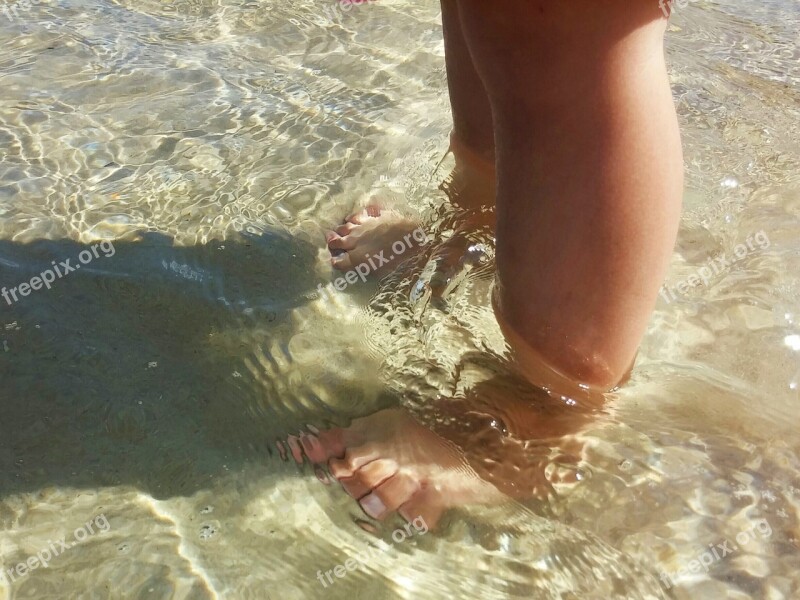 Beach Sea Toes Toddler Water