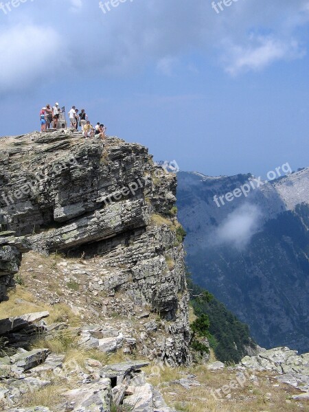 Mountains Top Steep Rock Ipsarion