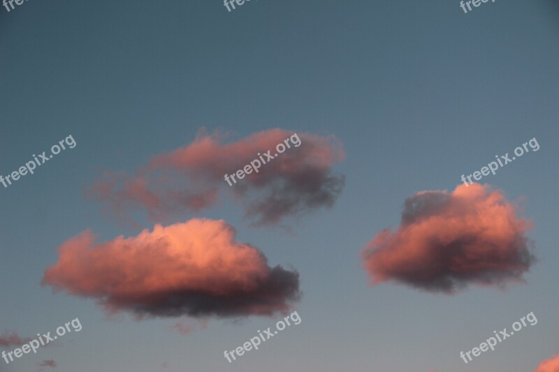 Clouds Rosa Sunset Sky Free Photos