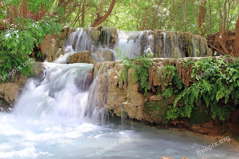 Waterfall Water Arizona Havasupai Havasu