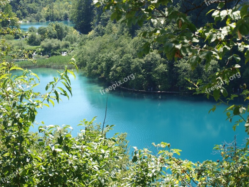 Plitvice Croatia Lake Woods Nature