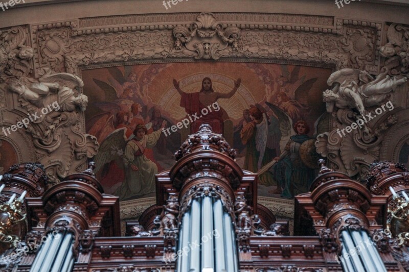 Church Organ Majestic Jesus Christianity Organ