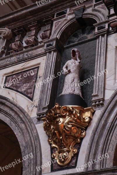 Faceless Sculpture Old Beautiful Berlin Dom Church