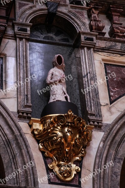 Faceless Sculpture Old Beautiful Berlin Dom Church