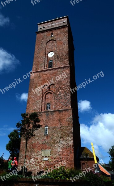 Lighthouse Beacon Old Lighthouse Borkum Daymark