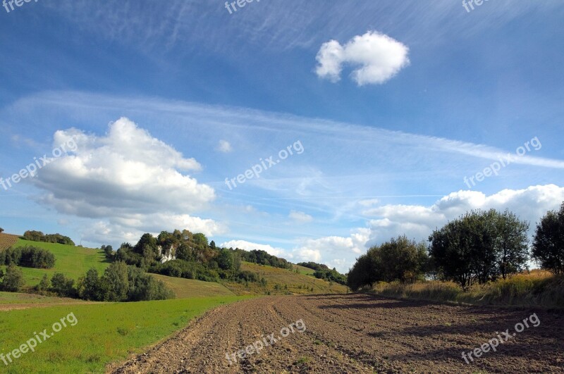 Landscape Poland Clouds Sky Krakow-czestochowa Upland