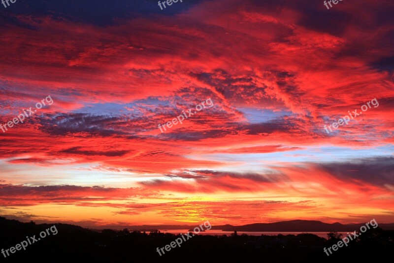 Sunset Landscape Nelson Bay Sky Free Photos