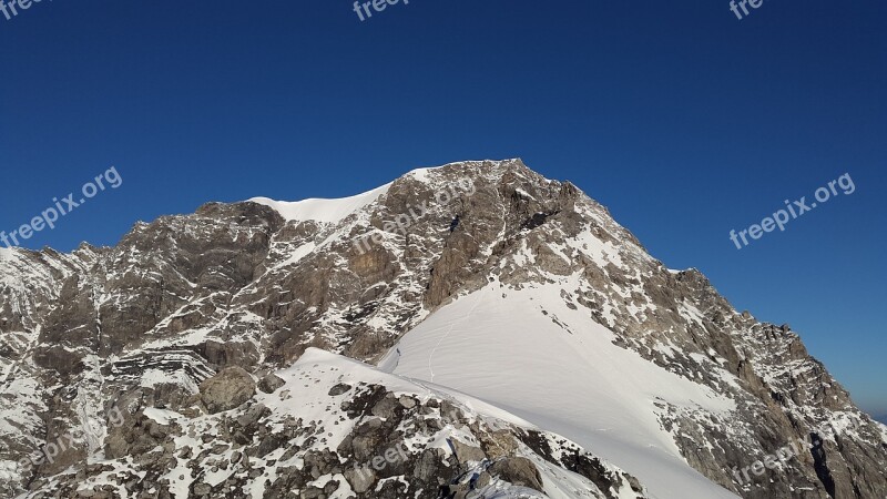 Ortler Summit Hintergrat Alpine Mountains