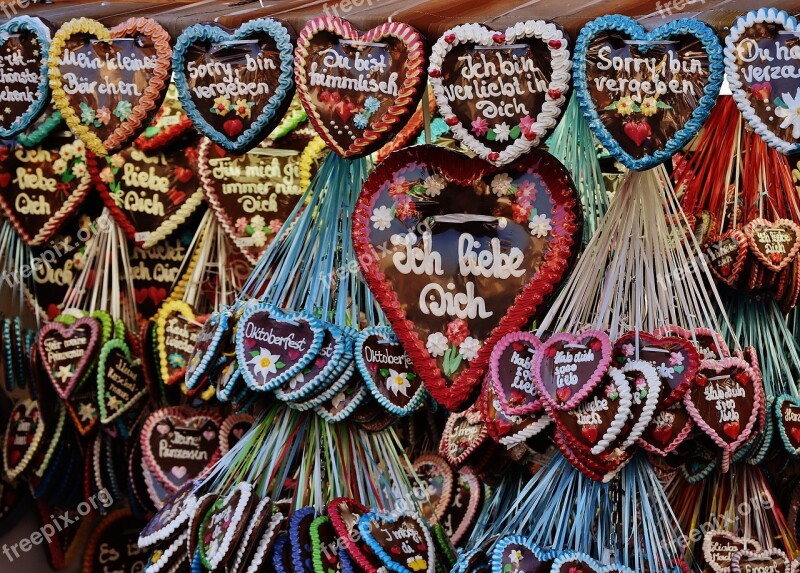 Oktoberfest Sales Stand Gingerbread Heart Gingerbread Heart