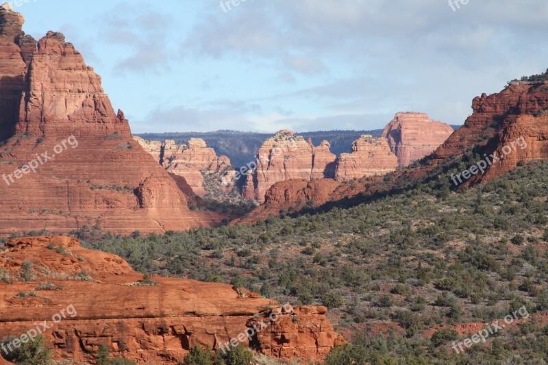 Sedona Landscape Arizona Southwest Mountain