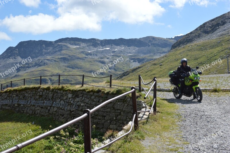 Alps Biker Switzerland Travel Outdoor