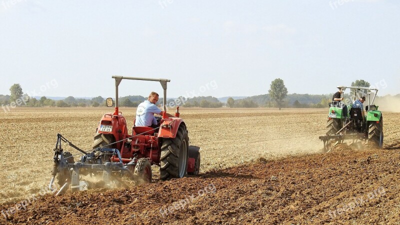 Arable Plow Agriculture Tractor Field