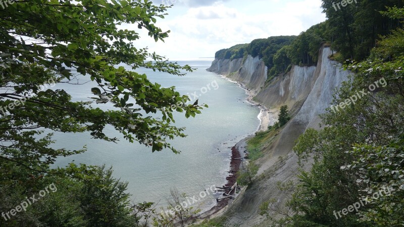 Rügen Island Cliff Baltic Sea Coas Fracture