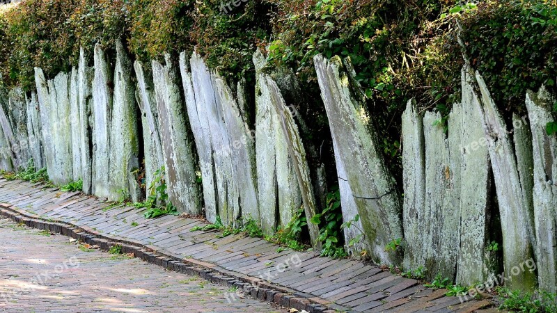 Fence Historic Whalebone Whaling Fence From Whale Bones Borkum