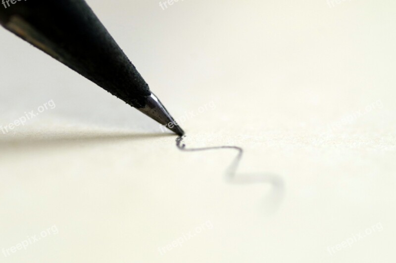 Pencil To Write Sharpened Black Stationery