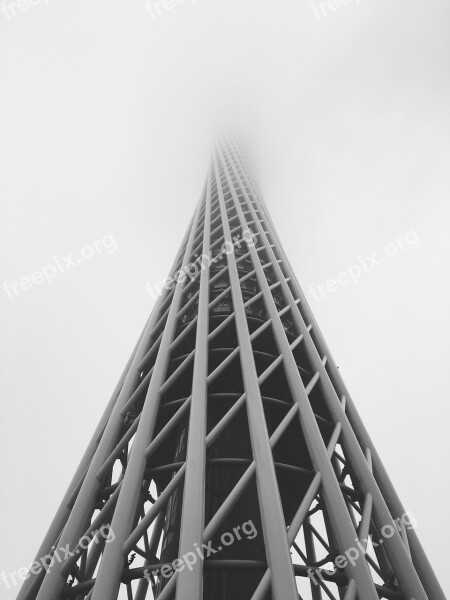 Guangzhou Guangdong Canton Tower Fog Free Photos