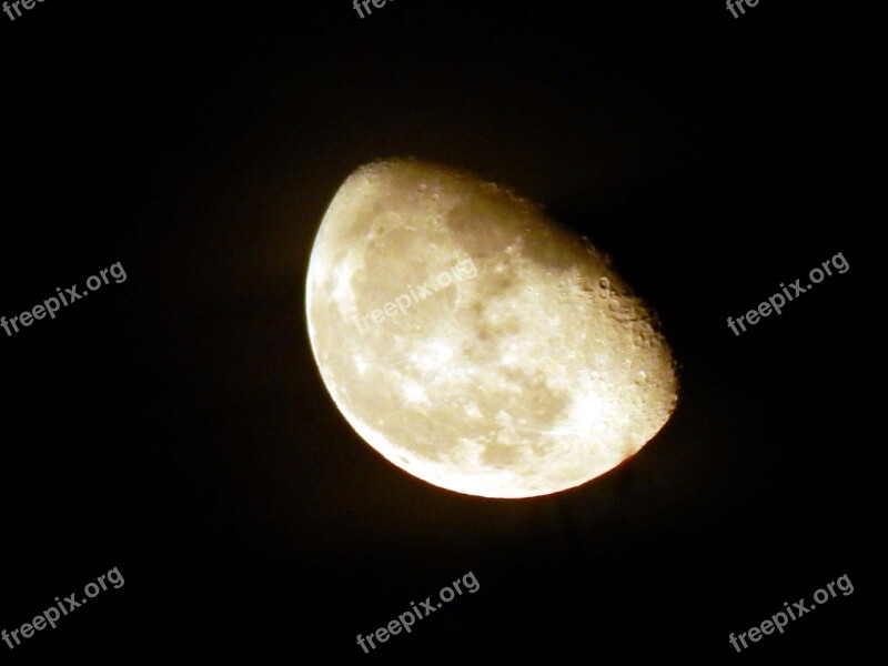 Moon Luna Sky Night Astronomy